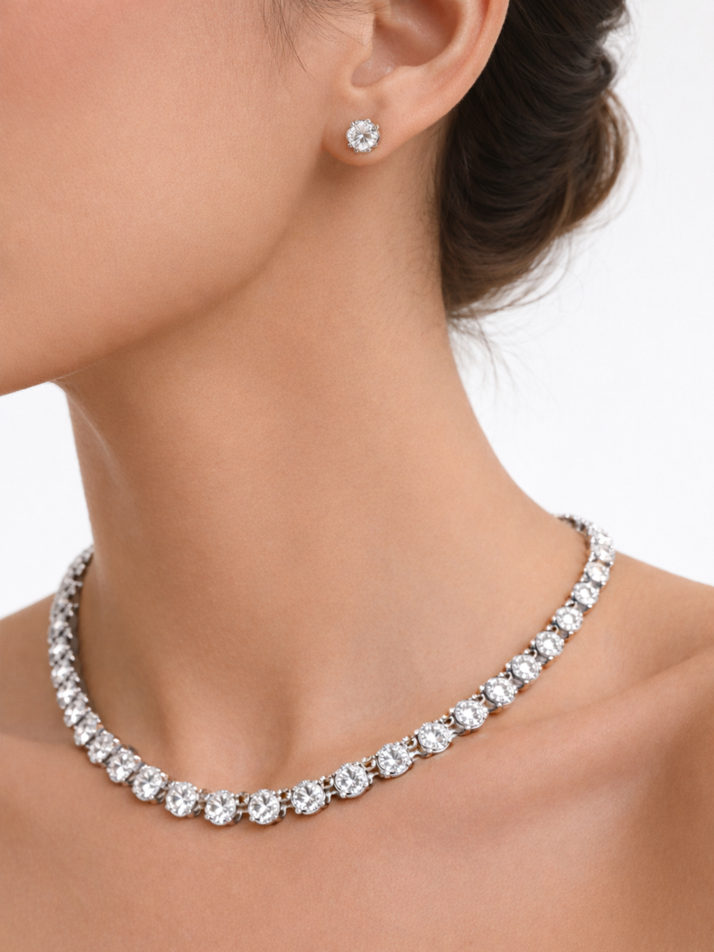 Set Collana + Orecchini Argentati