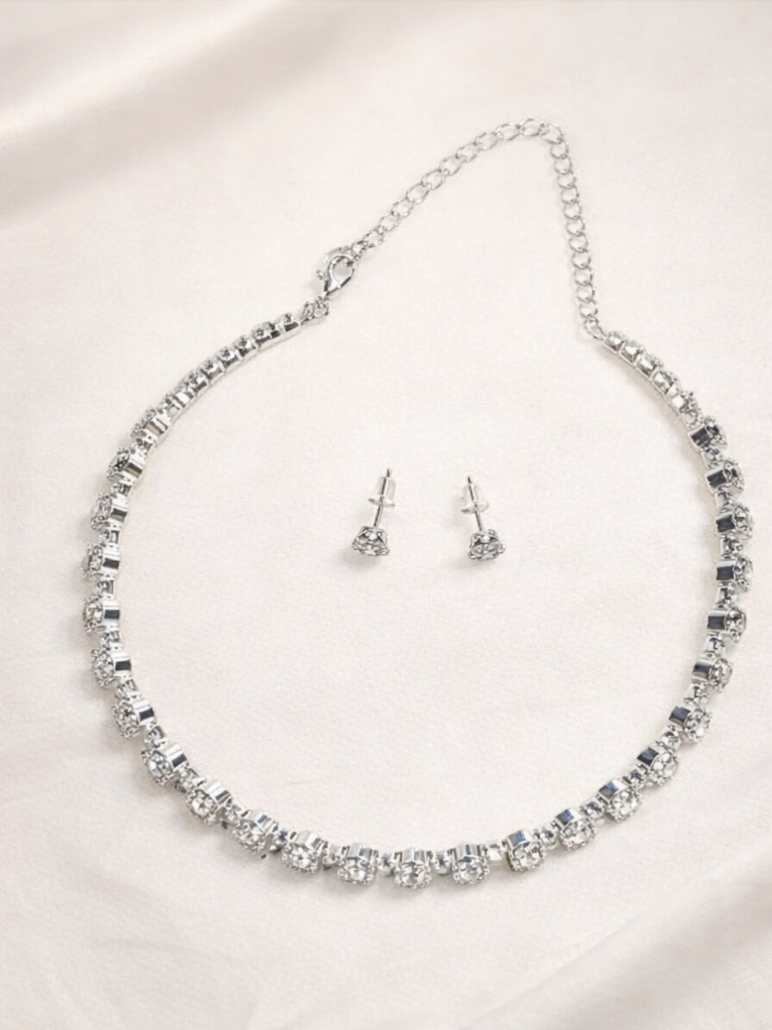 Set Collana + Orecchini Argentati